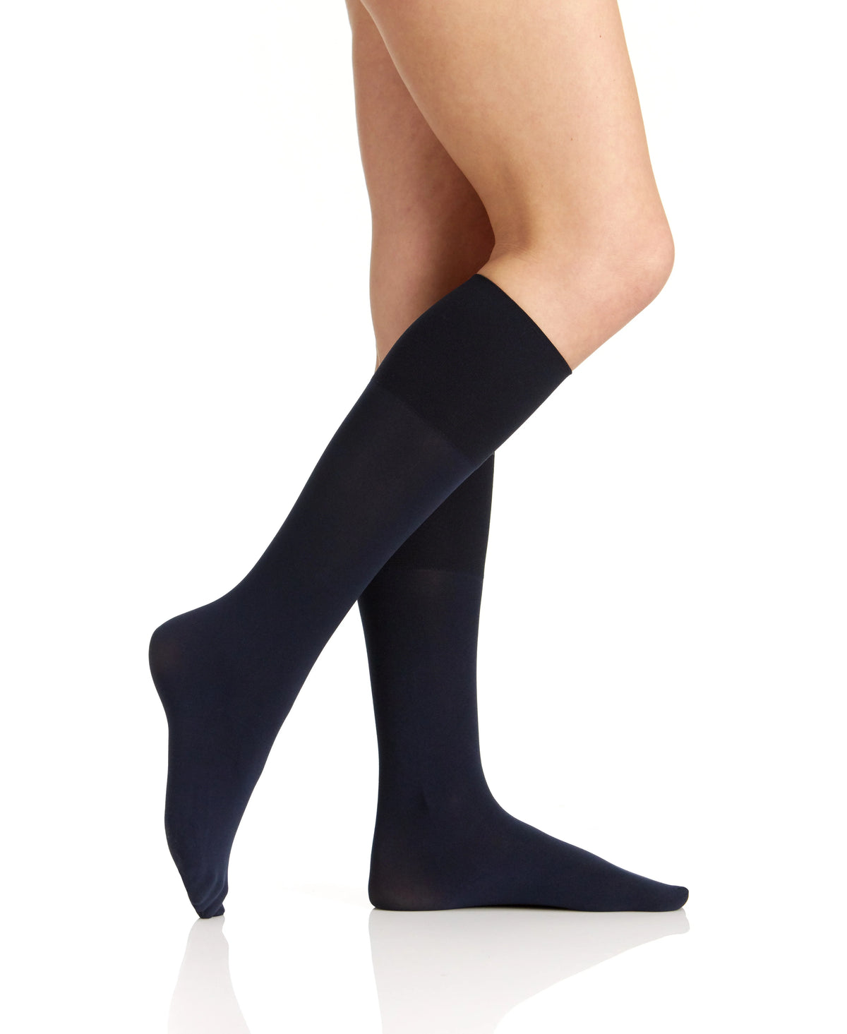BERKSHIRE COMFY CUFF OPAQUE GRADUATED COMPRESSION TROUSER SOCK WITH SANDALFOOT TOE - 5203