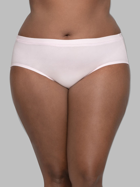 Fruit of the Loom Women's Plus Fit for Me® Breathable Cotton-Mesh Brief Panty, Assorted 6 Pack