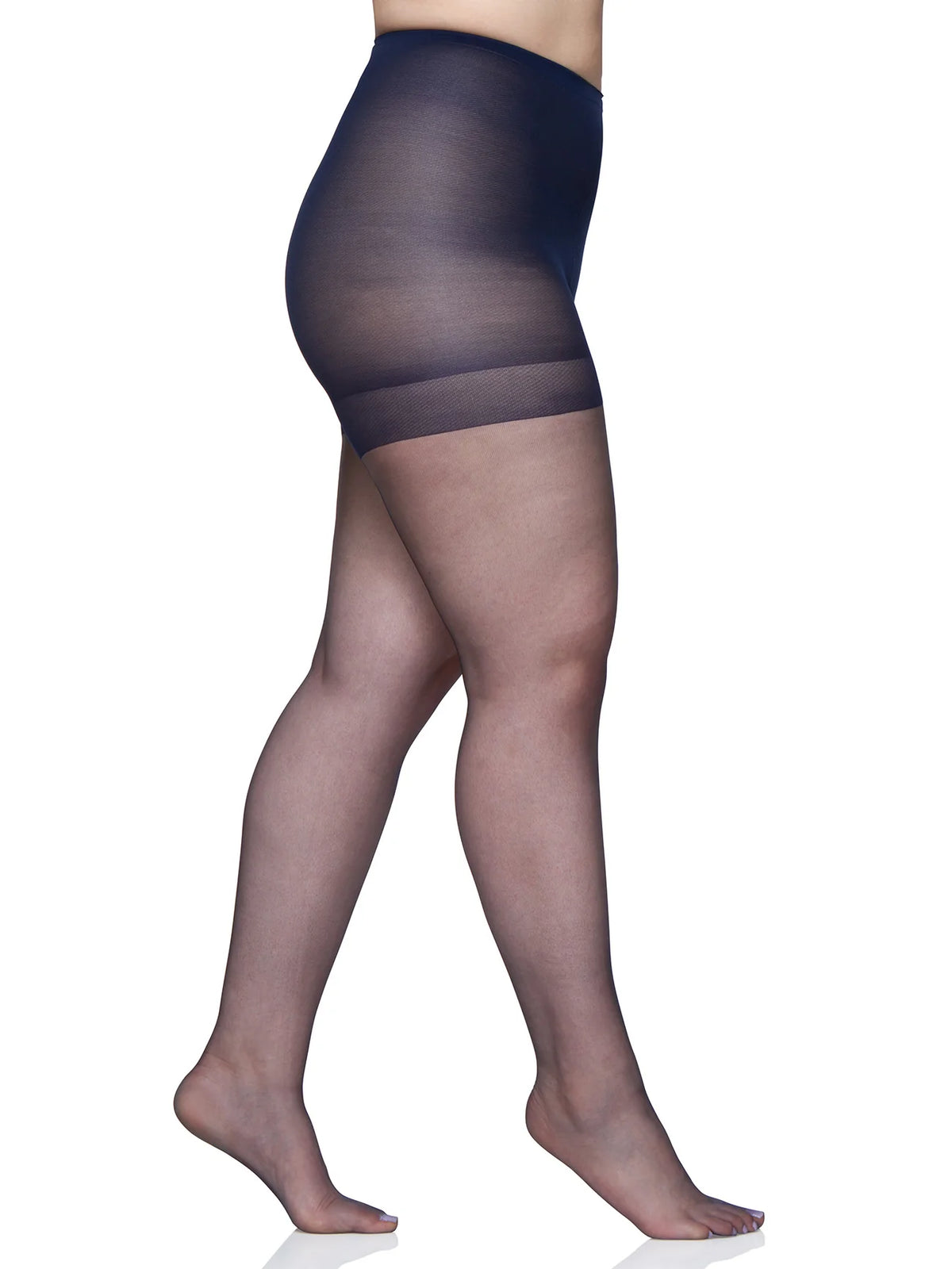 BERKSHIRE QUEEN ULTRA SHEER CONTROL TOP PANTYHOSE WITH SANDALFOOT TOE - 4411
