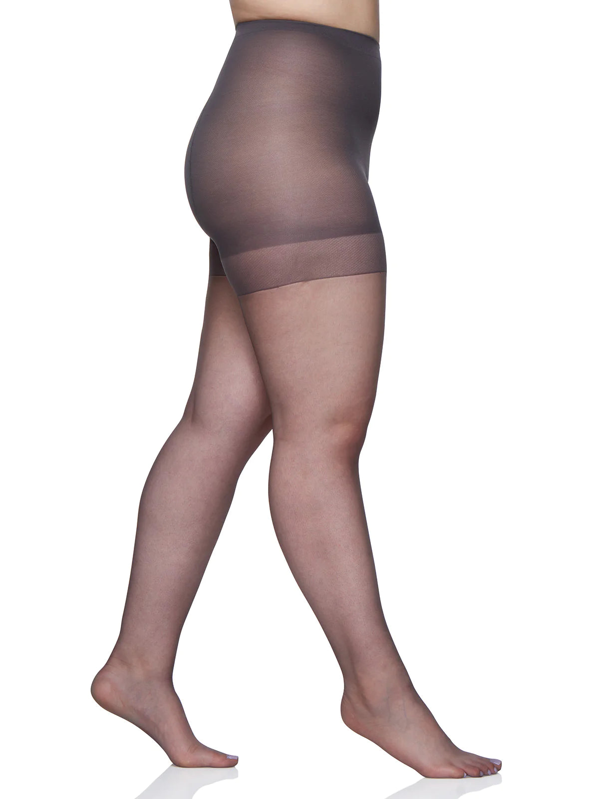 BERKSHIRE QUEEN ULTRA SHEER CONTROL TOP PANTYHOSE WITH SANDALFOOT TOE - 4411