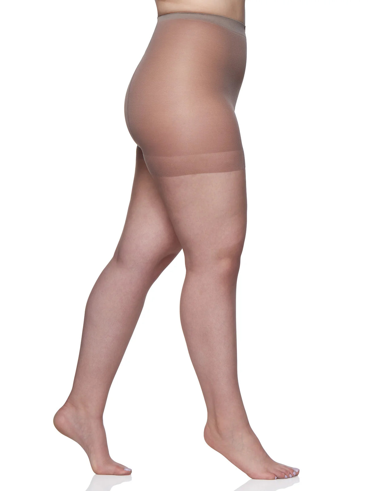 BERKSHIRE QUEEN ULTRA SHEER CONTROL TOP PANTYHOSE WITH SANDALFOOT TOE - 4411