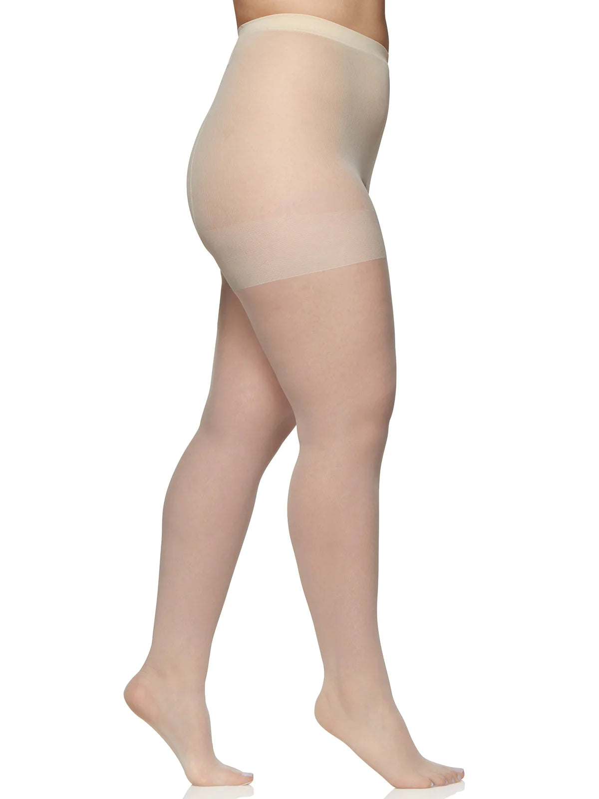 BERKSHIRE QUEEN ALL DAY SHEERS NON-CONTROL TOP PANTYHOSE WITH SANDALFOOT TOE - 4416