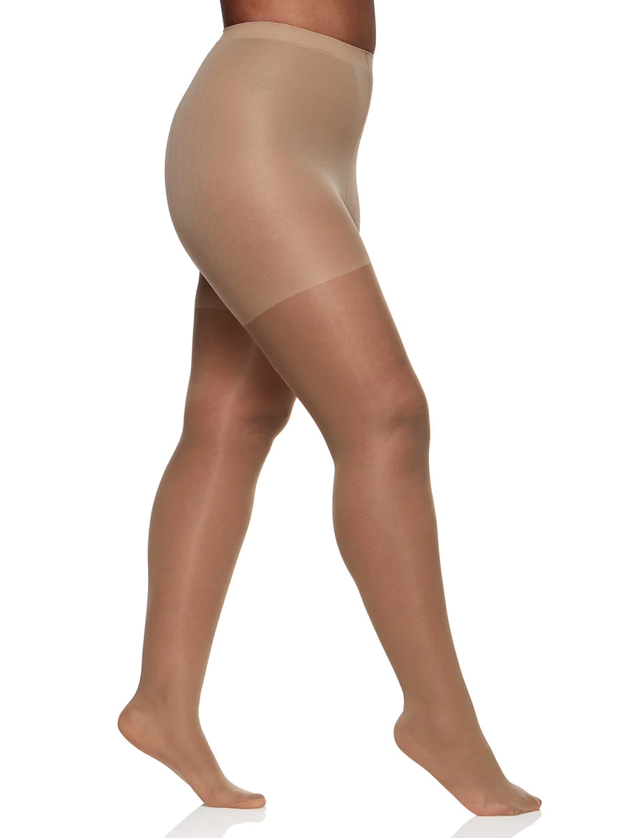 BERKSHIRE QUEEN SILKY SHEER SUPPORT PANTYHOSE WITH SANDALFOOT TOE - 4417