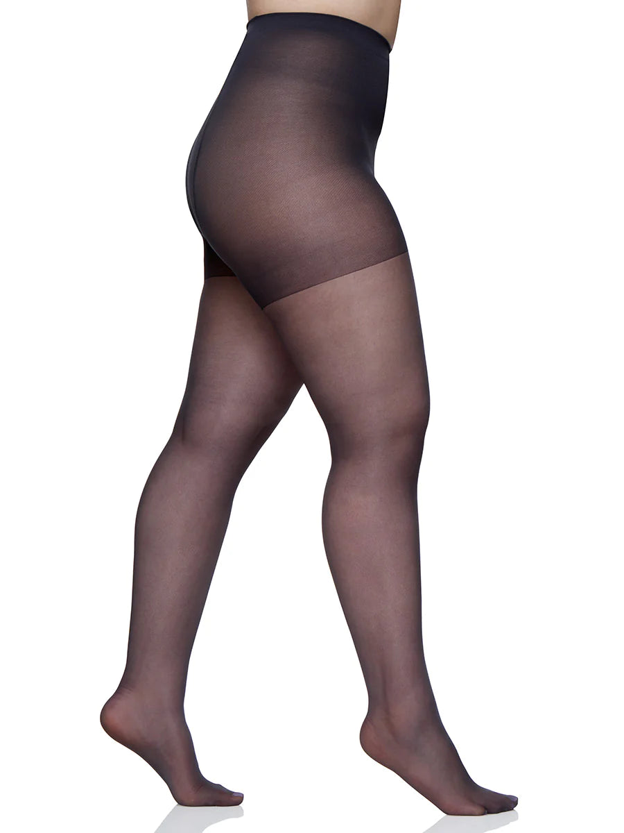 BERKSHIRE QUEEN SILKY SHEER SUPPORT PANTYHOSE WITH SANDALFOOT TOE - 4417