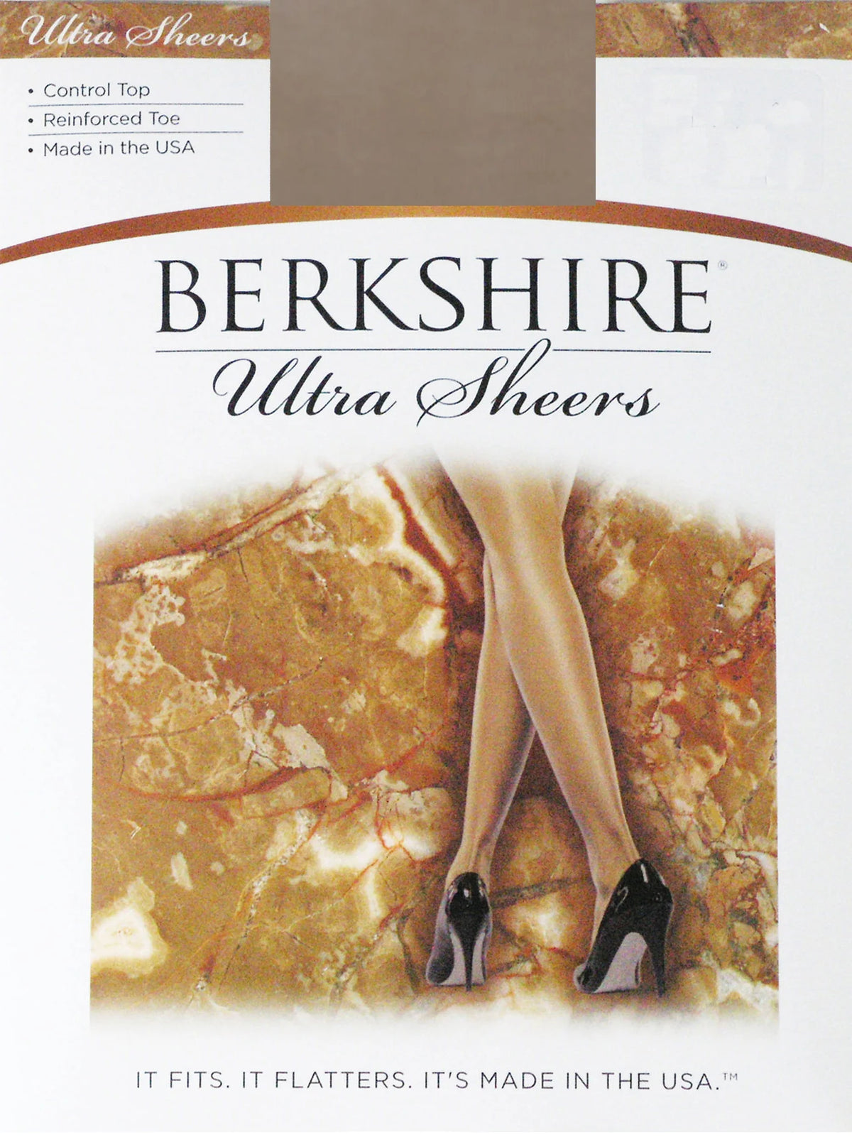 BERKSHIRE ULTRA SHEER CONTROL TOP PANTYHOSE WITH REINFORCED TOE - 4419