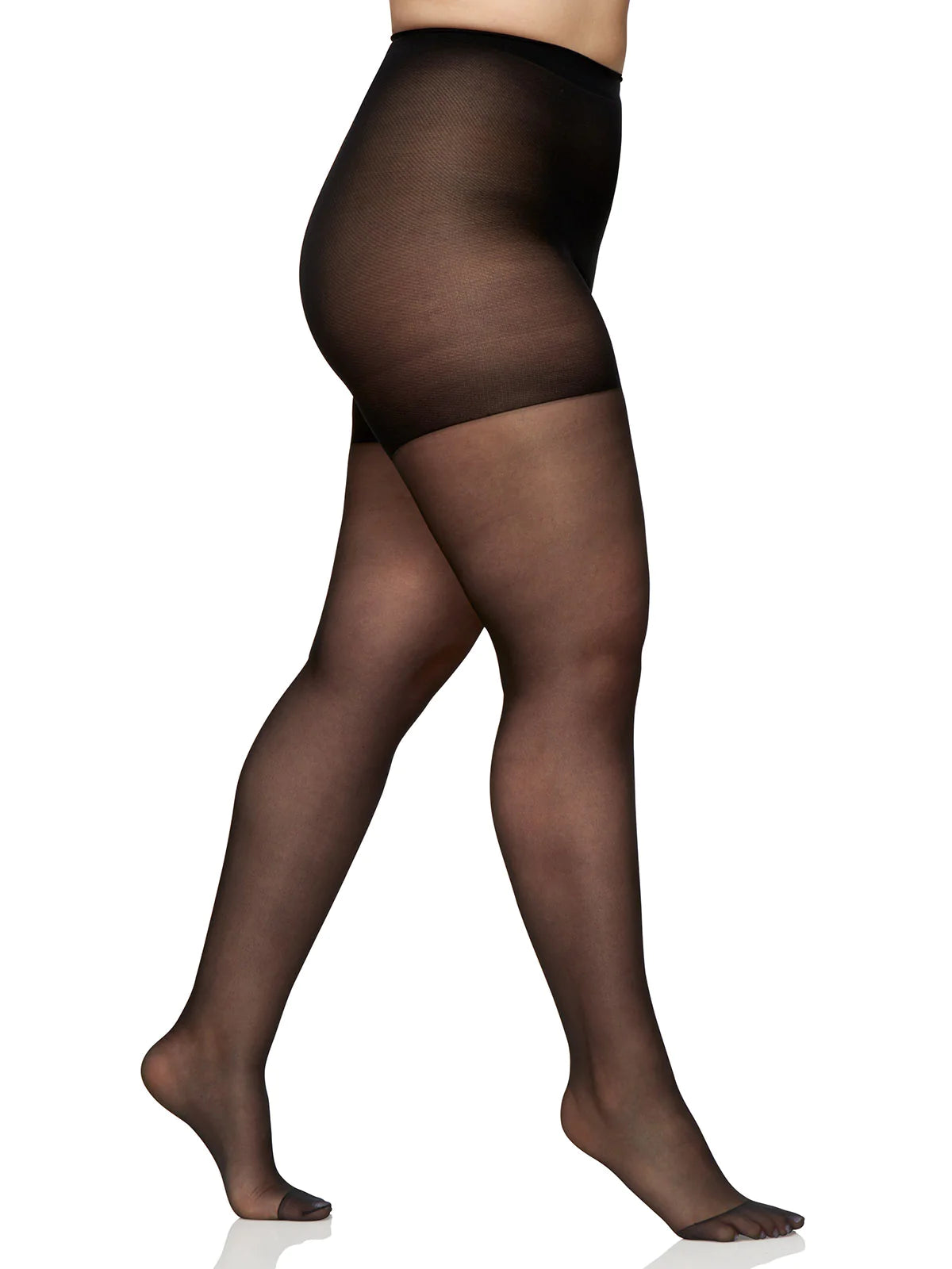 BERKSHIRE QUEEN SILKY SHEER EXTRA WEAR CONTROL TOP PANTYHOSE WITH REINFORCED TOE - 4489