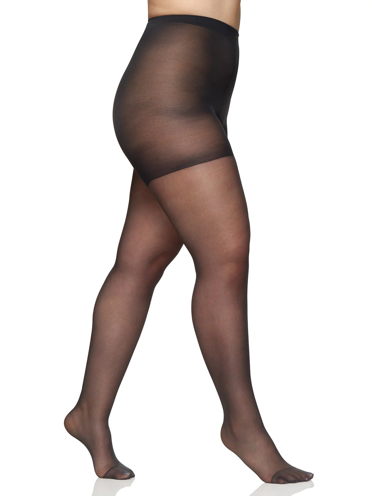 BERKSHIRE QUEEN SILKY SHEER EXTRA WEAR CONTROL TOP PANTYHOSE WITH REINFORCED TOE - 4489