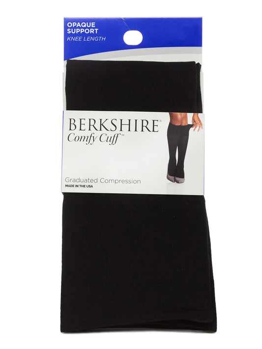 BERKSHIRE COMFY CUFF OPAQUE GRADUATED COMPRESSION TROUSER SOCK WITH SANDALFOOT TOE - 5203