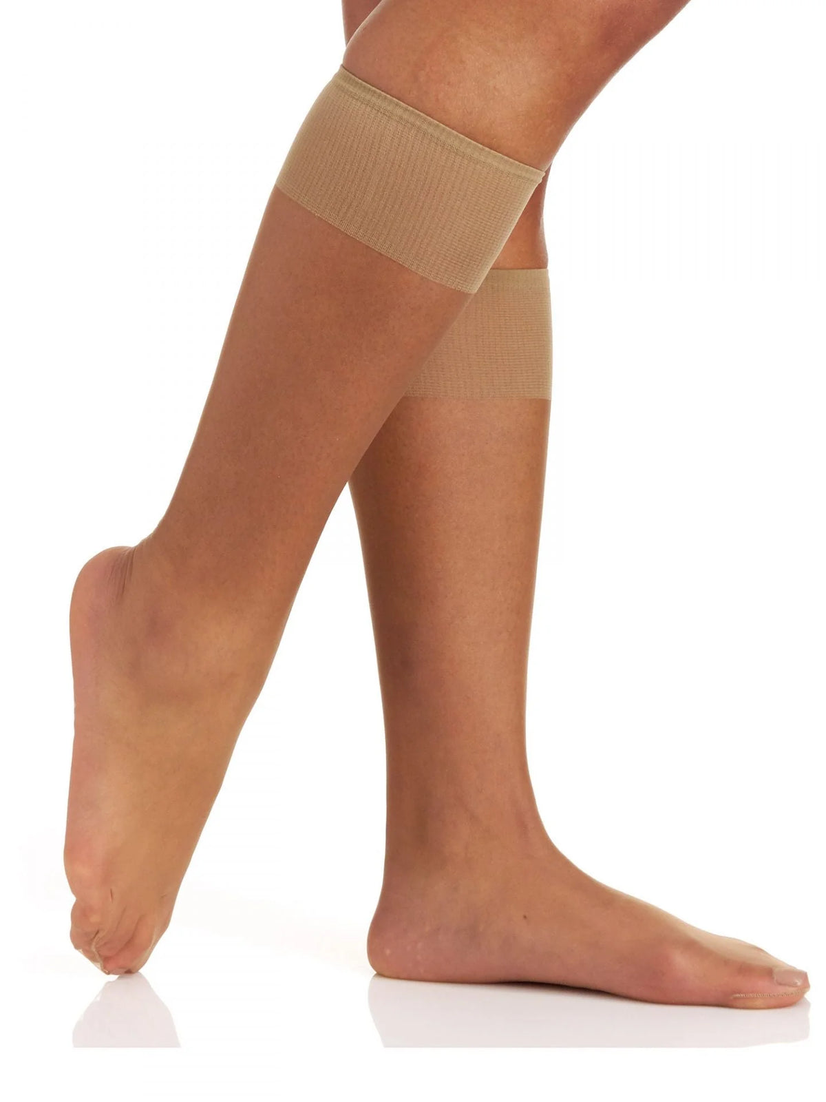 BERKSHIRE 3 PAIR PACK ULTRA SHEER KNEE HIGH WITH SANDALFOOT TOE -  6525