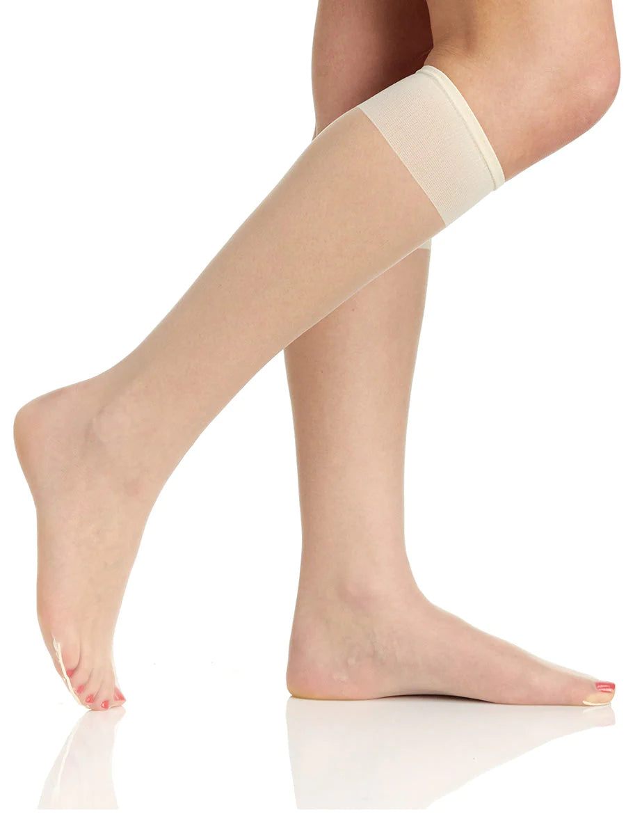 BERKSHIRE 3 PAIR PACK ULTRA SHEER KNEE HIGH WITH SANDALFOOT TOE -  6525