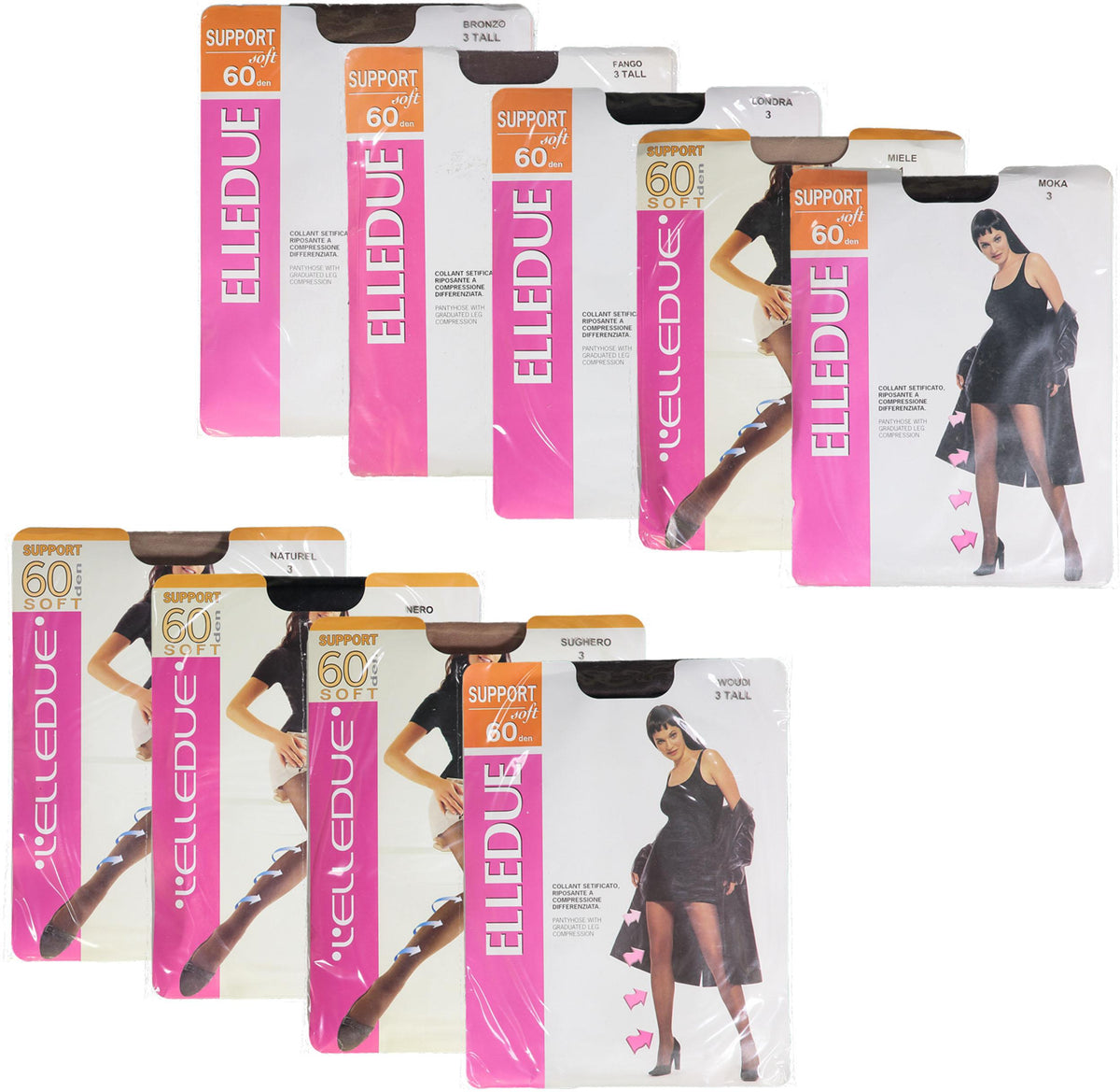 Elledue 60 Denier Tights Womens Support