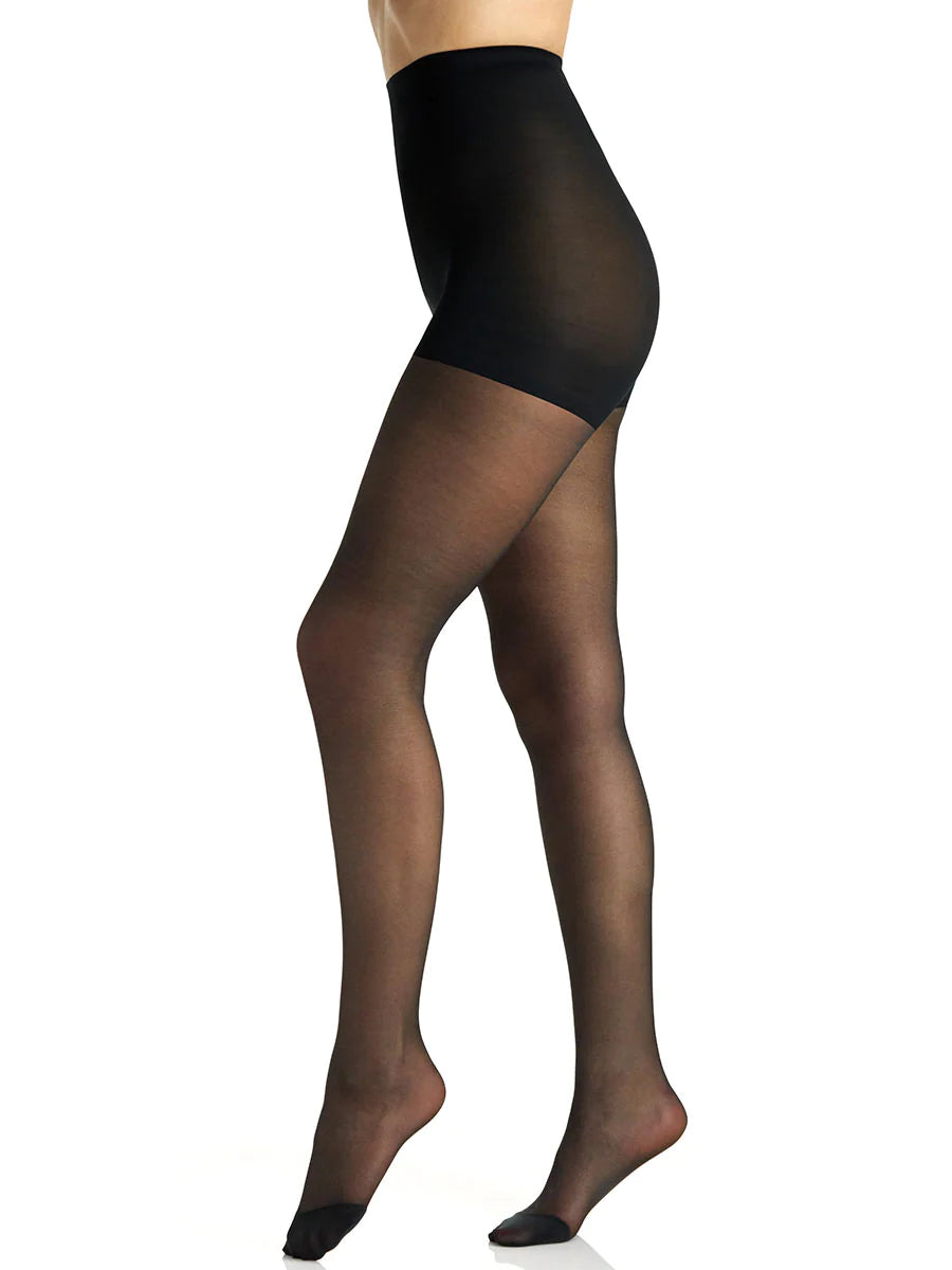 BERKSHIRE SILKY SHEER LIGHT SUPPORT GRADUATED COMPRESSION LEG PANTYHOSE WITH REINFORCED TOE - 8101