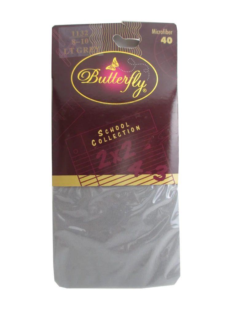 BUTTERFLY SCHOOL COLLECTION MICROFIBER OPAQUE TIGHTS 1132 FOR GIRLS